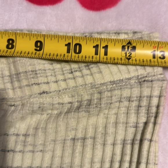 NWT MONROW
Marled ribbed cotton-blend flared pants in Light green - Picture 7 of 14